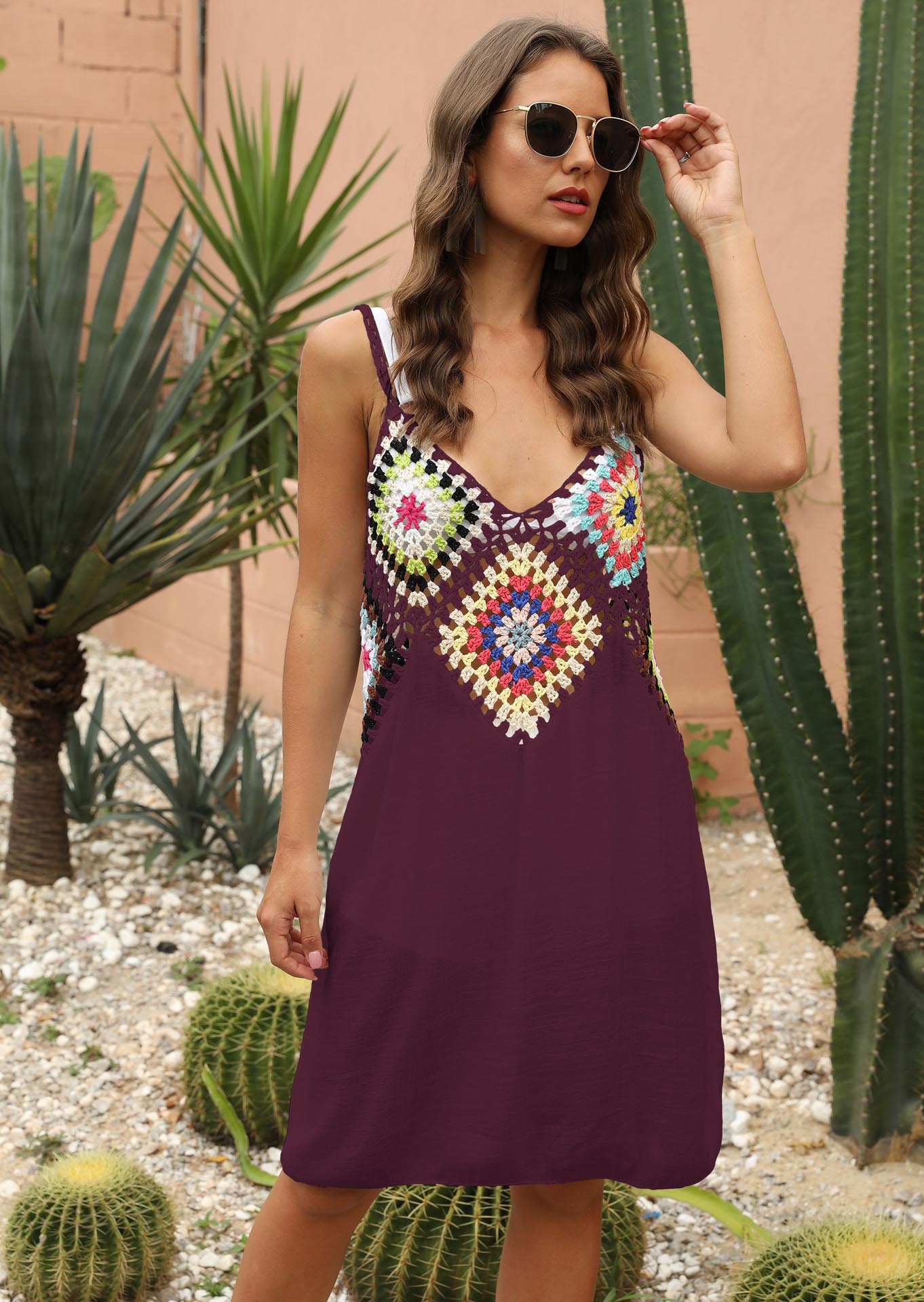 Solara Boho Crochet Dress