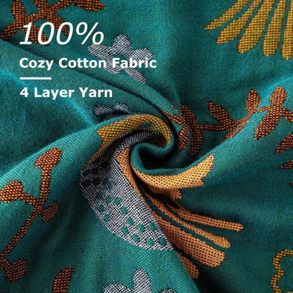 Bohemian Birdsong Reversible Blanket